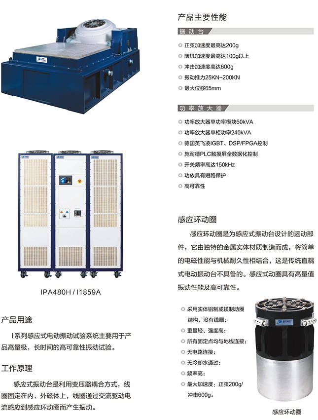 I系列 感应式电动振动试验系统